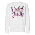 long sleeve sweatshirt (Healed by Jesus)